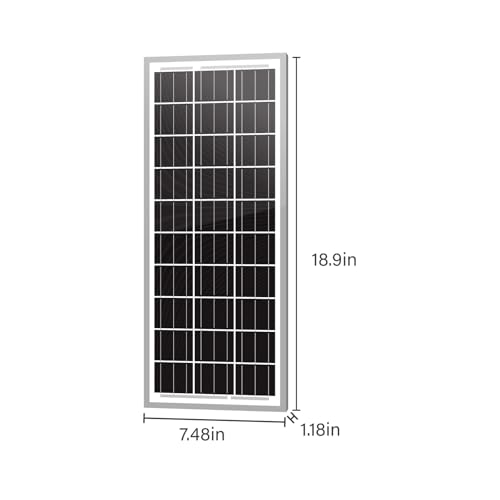Newpowa 15W 12V 10BB Solar Panel Automatic Gate Openers, Compatible with Mighty Mule, Powered Charger Kit Mounting Bracket + Installation Tool Kit - Image 4
