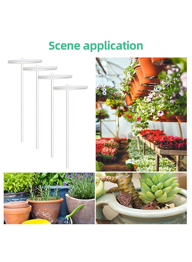 Generic Grow Lights for Indoor Plants 4 Heads 6.2W 301.7lm 80LED 4000K USB Powered Grow Light 8H/12H/16H Timer 5 Dimmable Brightness Plant Growing Lamps for Succulents / Mini Bonsai / Small Plants  - Image 2