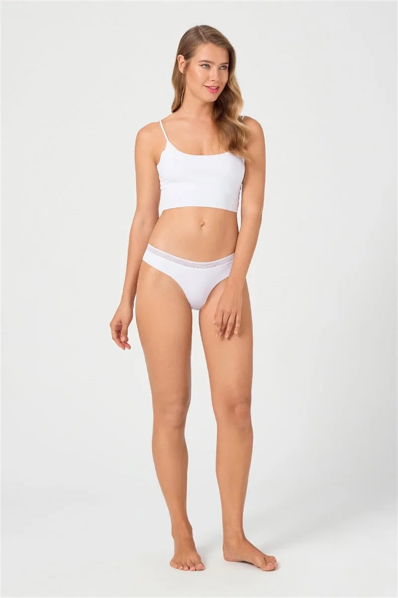 كوتن هيل Mesh Elastic Laser Cut Bikini Panties 3 Pack - 3