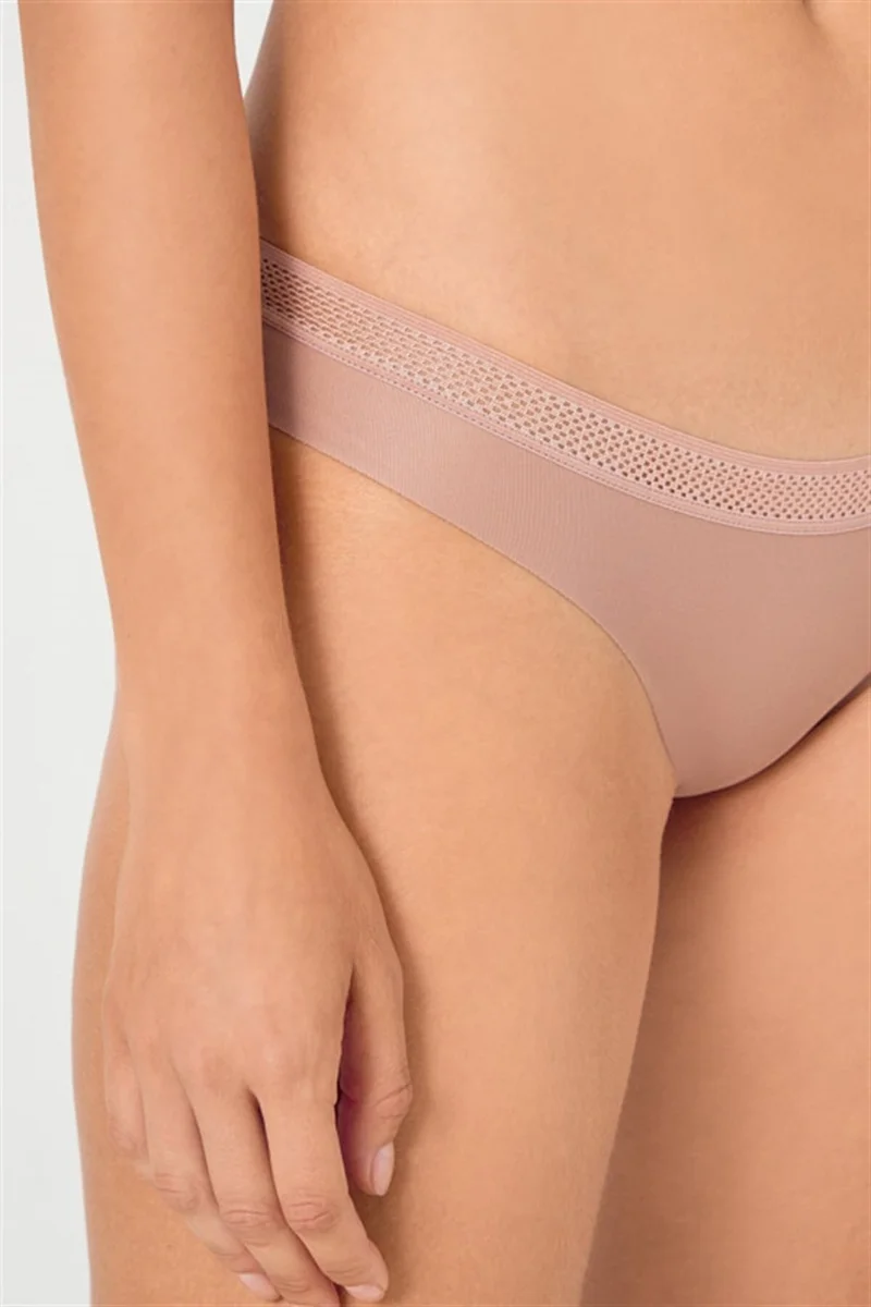 كوتن هيل Mesh Elastic Laser Cut Bikini Panties 3 Pack - 3
