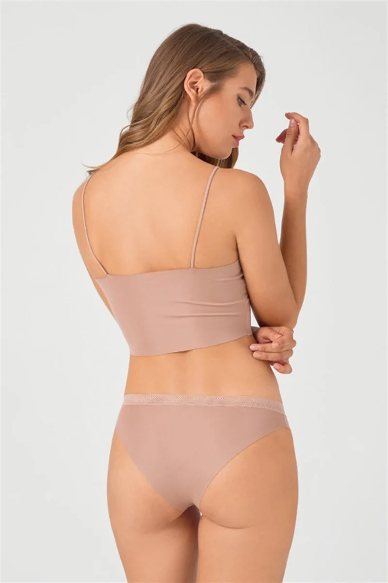 كوتن هيل Mesh Elastic Laser Cut Bikini Panties 3 Pack - 3