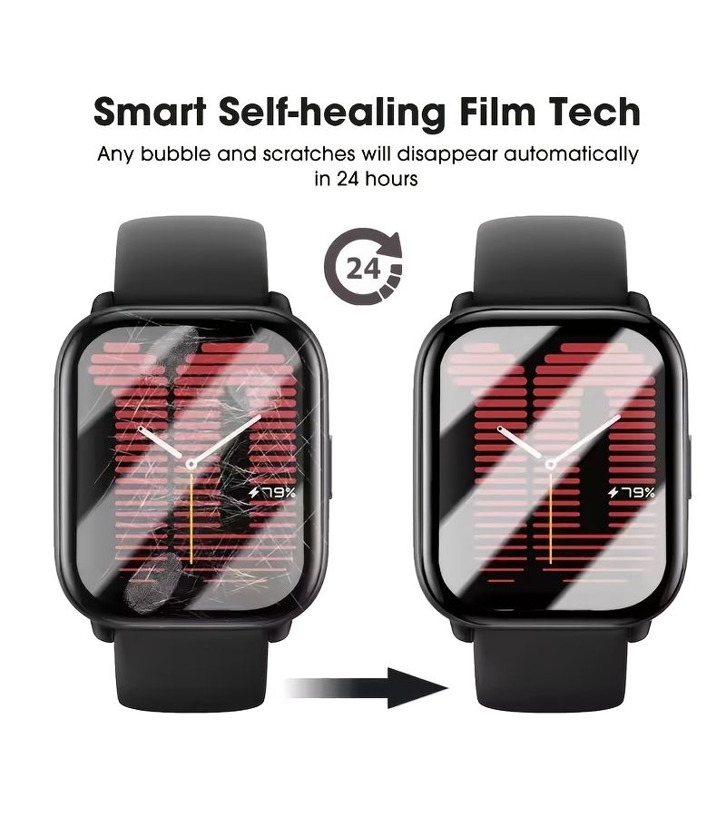 3pc 3D Screen Protector Film Suitable For Huami Amazfit Active Watch - Image 5