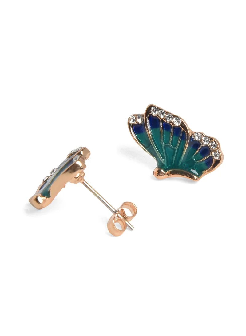 Sohi  Blue Contemporary Artificial Stud Earring Jewellery for Women | Best Price UAE