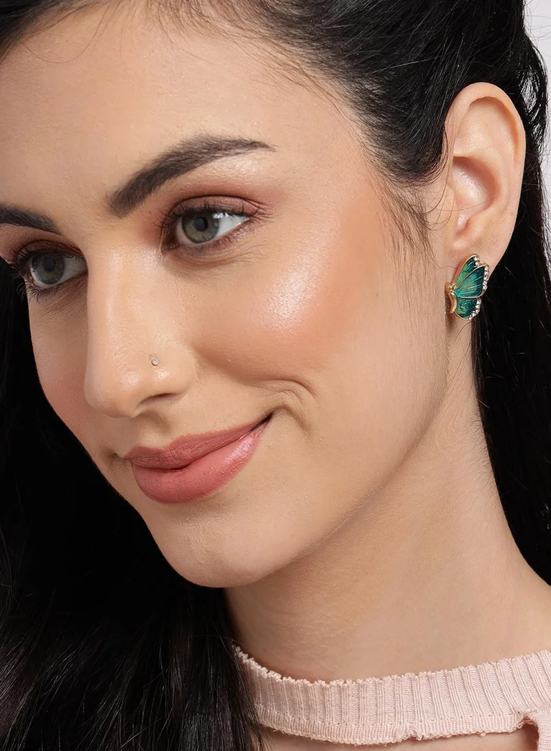Sohi  Blue Contemporary Artificial Stud Earring Jewellery for Women | Best Price UAE