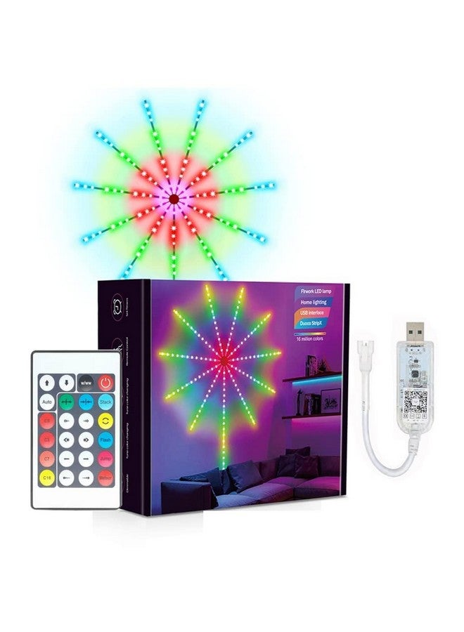 MIRADH Copper Smart App Remote Control Firework Led Strip Light Firework Launch Effect Music/Mic Sync Rgb Color Changing Led Strip Light For Diwali Lights For Decoration For Home(5V, Usb Powered) - Image 5