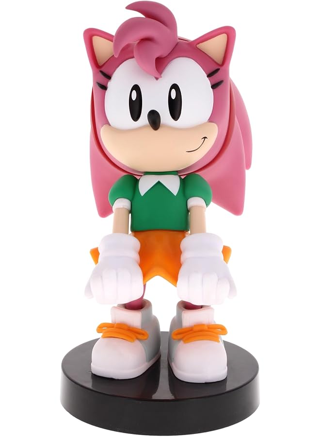 Cable Guys Exquisite Gaming Sega Amy Rose Original Mobile Phone & Gaming Controller Holder Device Stand Cable Guys Sonic The Hedgehog Licensed Figure - Image 1