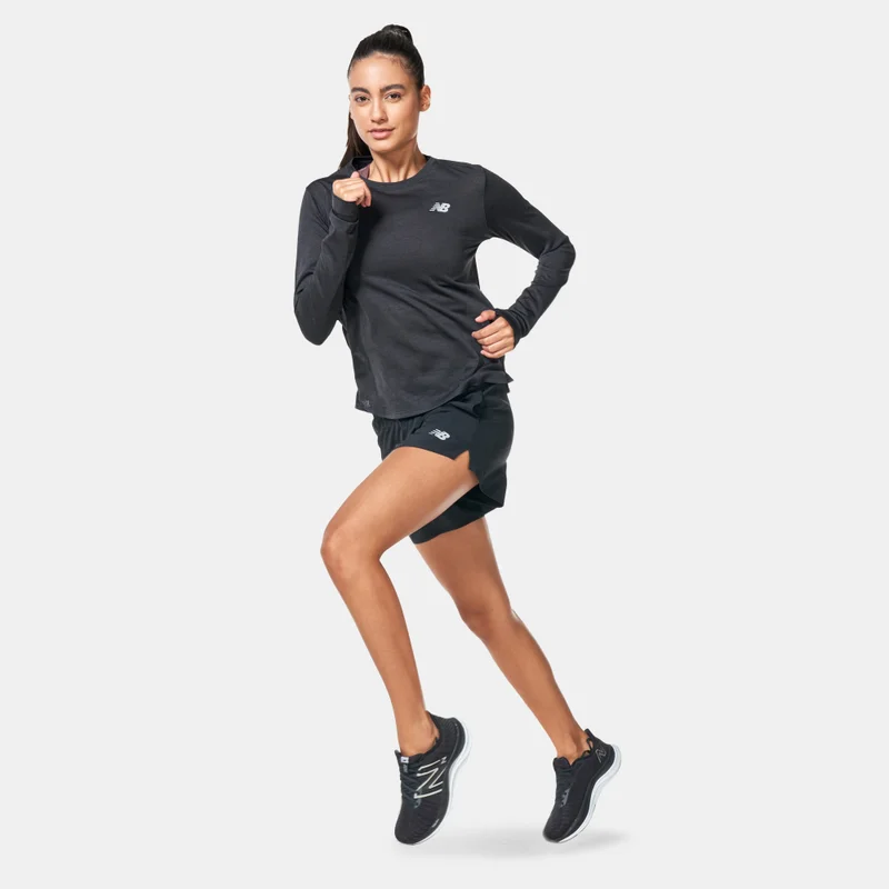 New Balance Black Women's Sport Essentials Shorts for Women | Best Price UAE