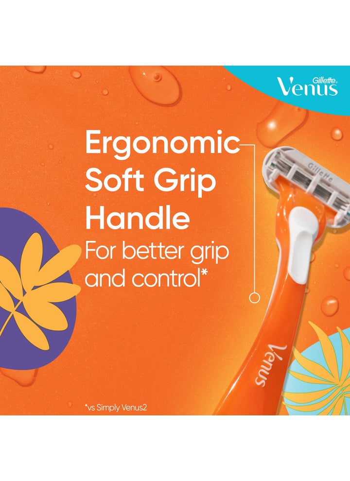 Buy Venus Riviera Women'S Disposable Razor, 2 Count Online | 15 Minutes ...