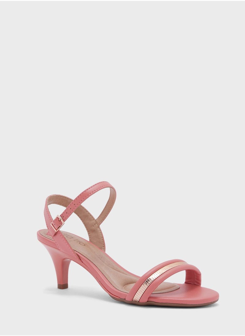 Beira Rio - Eliza Multi Strap Mid Heel Sandals - Image 1