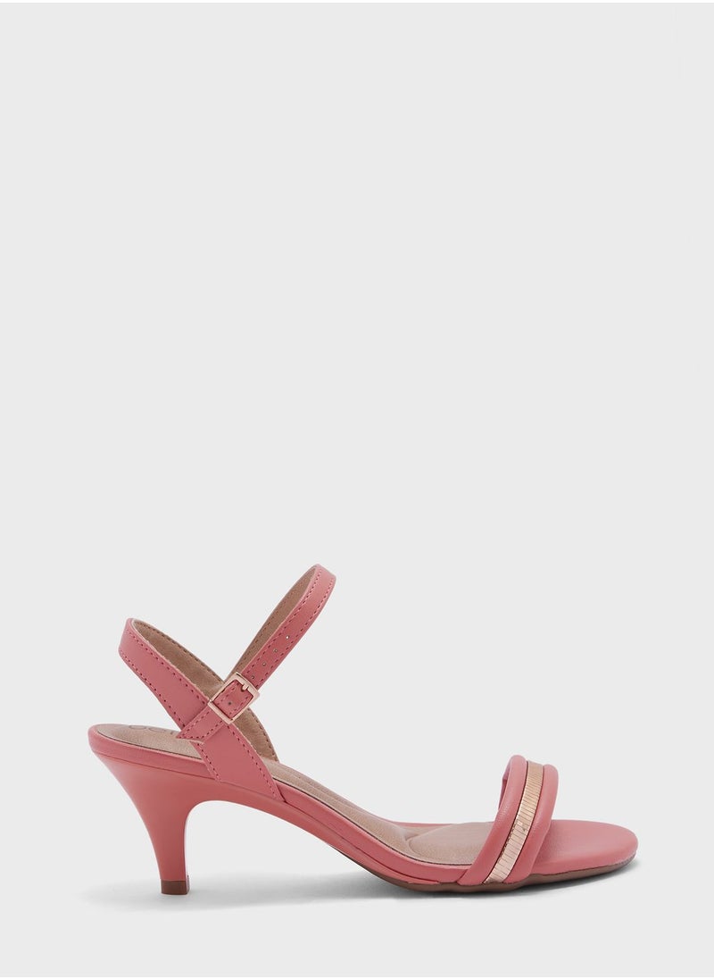 Beira Rio - Eliza Multi Strap Mid Heel Sandals - Image 1