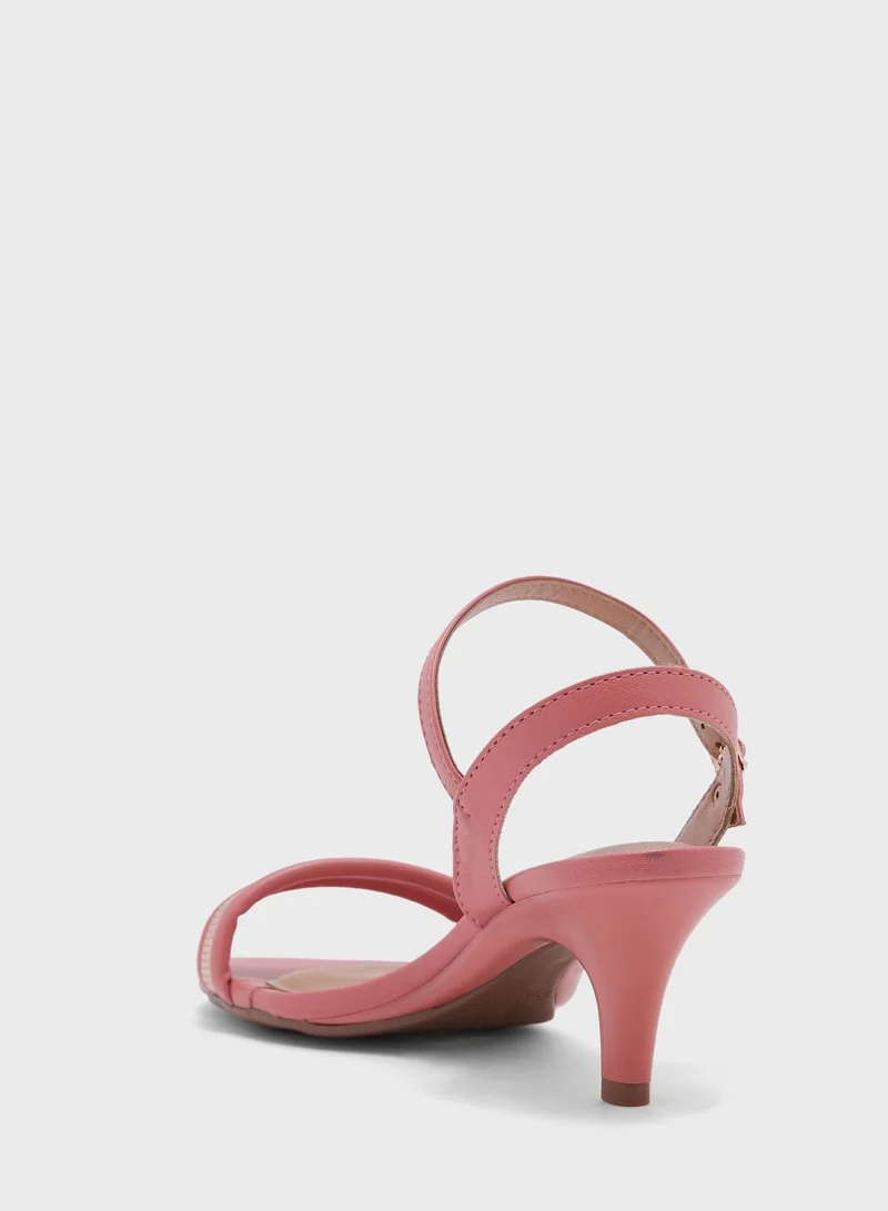 Beira Rio Eliza Multi Strap Mid Heel Sandals