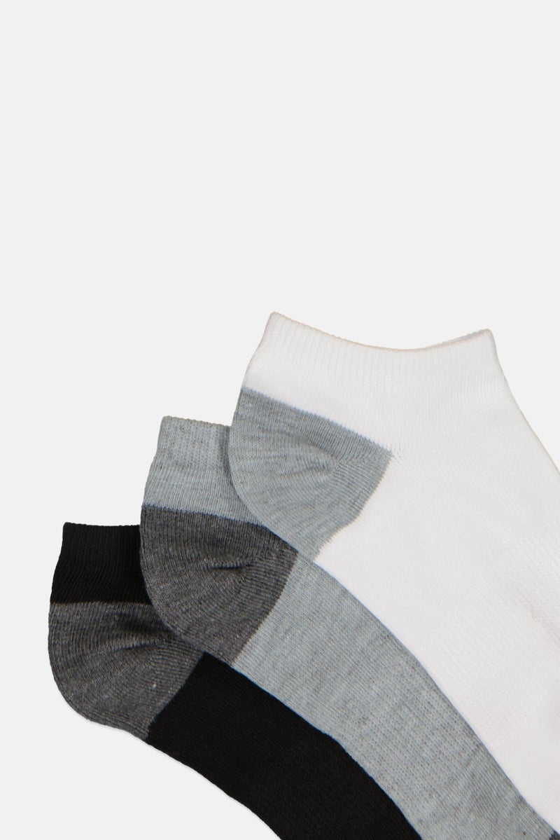 SKECHERS Women 3 Pairs Brand logo Ankle Socks, Multicolor - Image 3