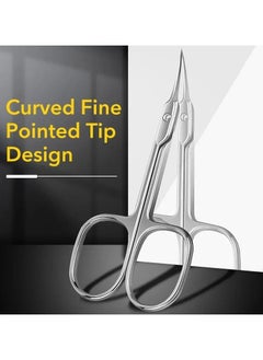 ORiTi Manicure Scissors Cuticle Regrowth Cut Curved Tip Nail Pedicure Grooming  - Image 2