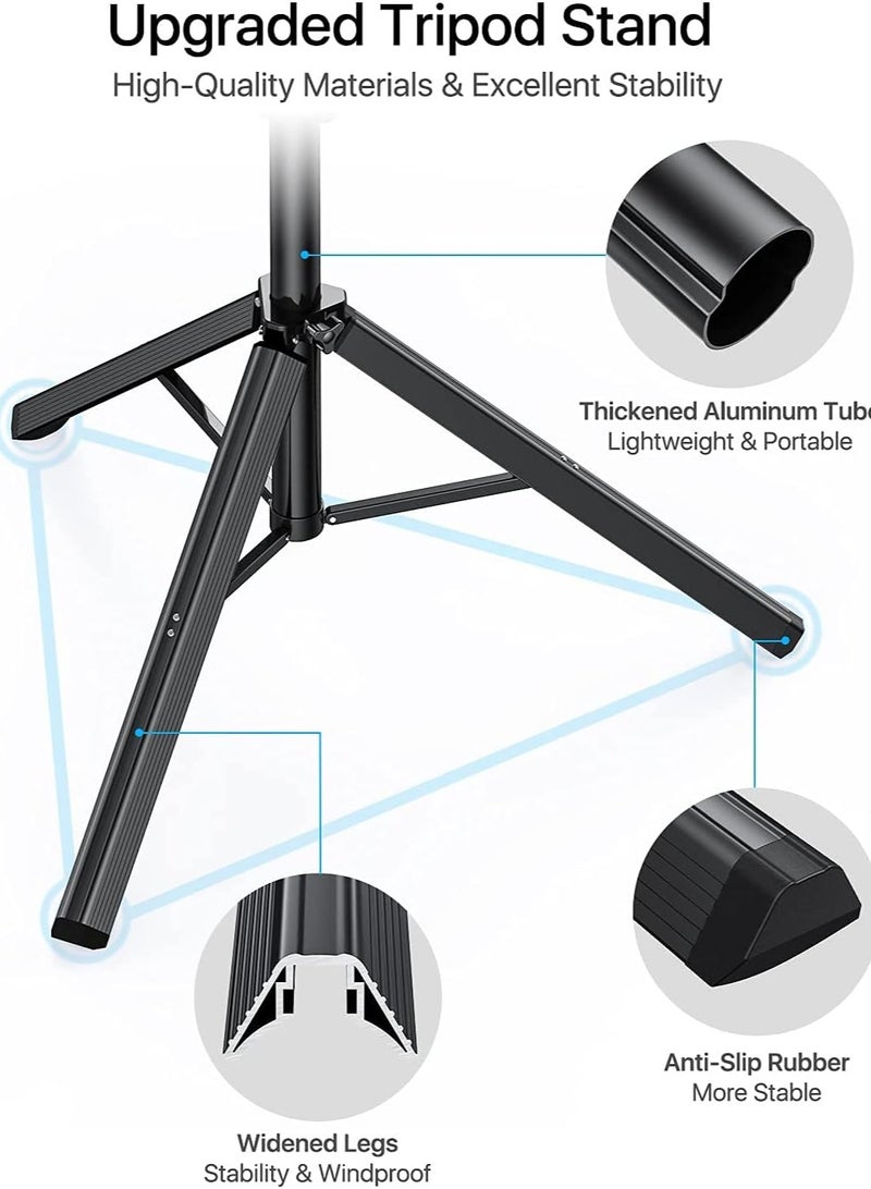 Phone Tripod - 66 [Stable & Tall] iPhone Tripod Stand with Remote, Tripod for iPhone Compatible with iPhone 16 15 Pro Max 14 13 Plus,Samsung S22/ Camera/GoPro/Video Recording