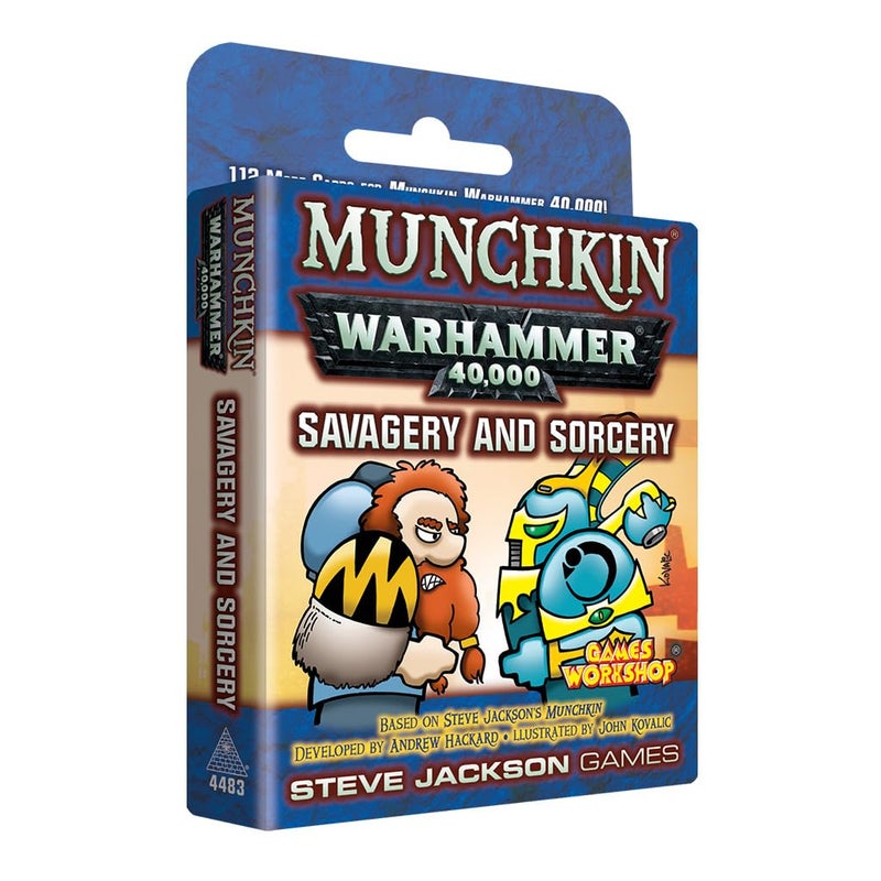 STEVE JACKSON GAMES Munchkin Warhammer 40000 Savagery and Sorcery Card Game Expansion  112 Cards  Family Game  Fantasy Adventure RPG  Ages 10  36 Players  Avg Play Time 120 Min  Steve Jackson Games - Image 2