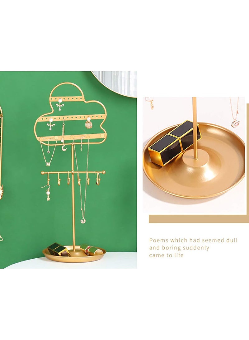GGOOT Hanging Jewelry Organizer, Creative Jewelry Rack, Tabletop Countertop Free Standing Necklace Holder Display for Necklaces Bracelet Earrings and Ring - Image 4