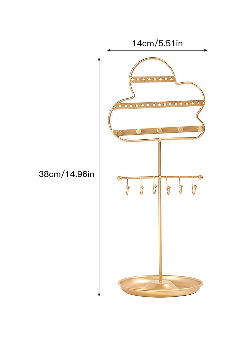 GGOOT Hanging Jewelry Organizer, Creative Jewelry Rack, Tabletop Countertop Free Standing Necklace Holder Display for Necklaces Bracelet Earrings and Ring - Image 3