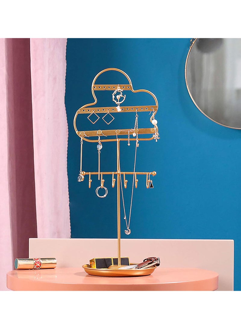 GGOOT Hanging Jewelry Organizer, Creative Jewelry Rack, Tabletop Countertop Free Standing Necklace Holder Display for Necklaces Bracelet Earrings and Ring - Image 2