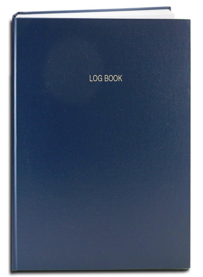 BookFactory Multipurpose Log Book, Blue, Hardbound, 240 Pages - Image 1