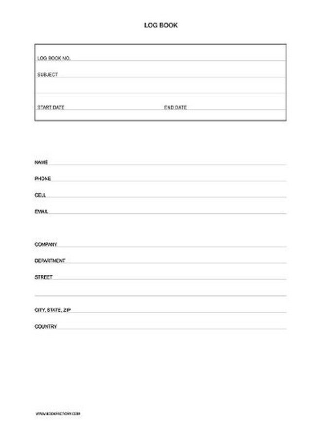 BookFactory Multipurpose Log Book, Blue, Hardbound, 240 Pages - Image 2