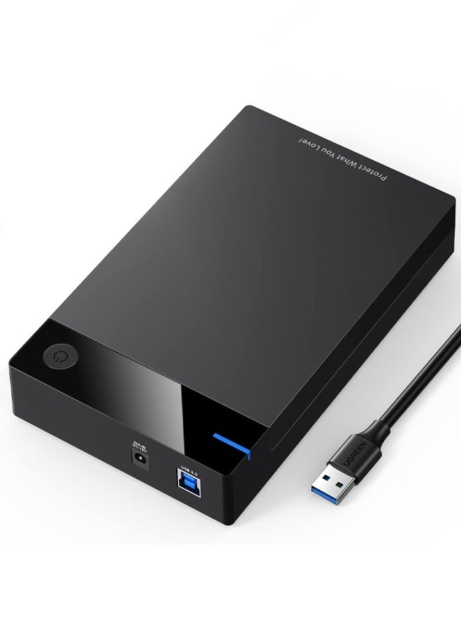 External Hard Drive Enclosure,Tool-Free External Hard Drive Case,Usb 3.0 Push-Pull Interface,5Gbps,for 2.5/3.5 Inch SSD HDD,Supports Mechanical Hard Drives And Solid-State Drives