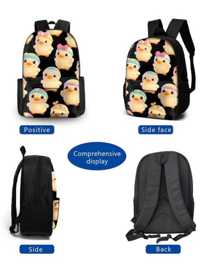 Bright Li Fire A good helper for cute travel! Exclusive cartoon bags for children and teenagers, three-piece set, light and comfortable (available for students, children, friends on outings, mountain climbing, going to school, etc.) - 10  - Image 3