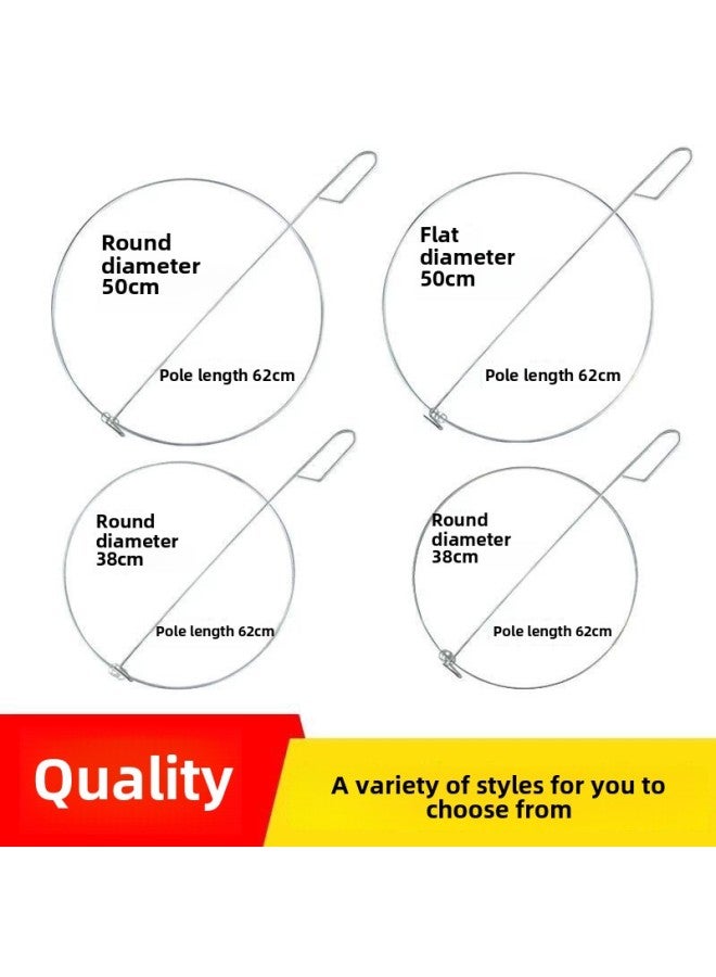 Direct Roll Iron Ring Solid Push Iron Ring Folk Sports Nostalgia Roll Iron Ring Children Adult Fitness Ring-Color:Stainless Steel Material 50cm Thick  - Image 5