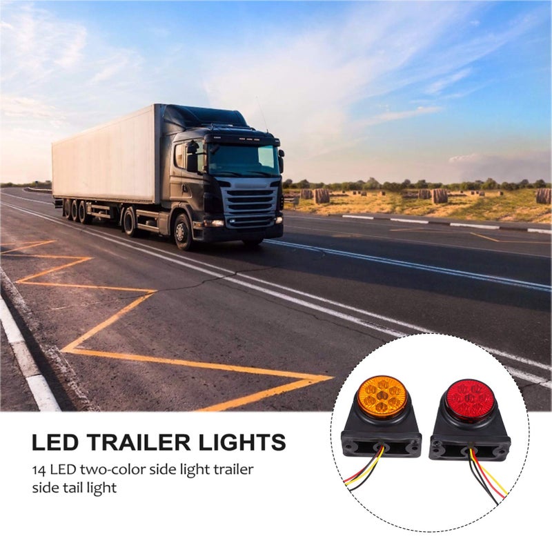 Double Sided LED Trailer Lights 2 Pack Optimized For Night Driving Red - Image 5