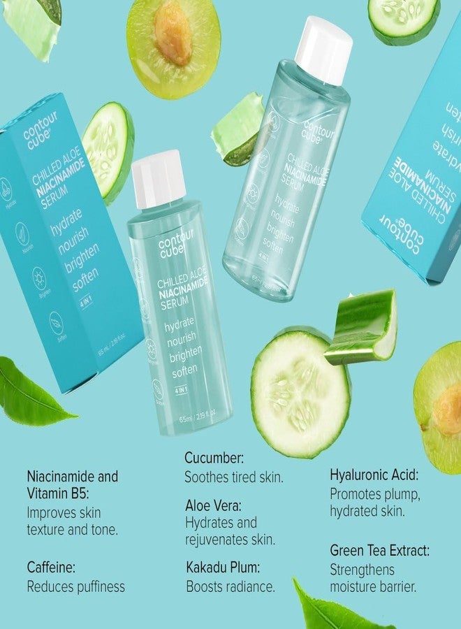 Contour Cube Niacinamide Face Serum - Chilled Aloe Niacinamide Serum - Ice Facial Treatment for Clear Skin, Brightening and Minimizing Large Pores - Reduces Acne Marks & Blemishes for Even Skin Tone - Image 5