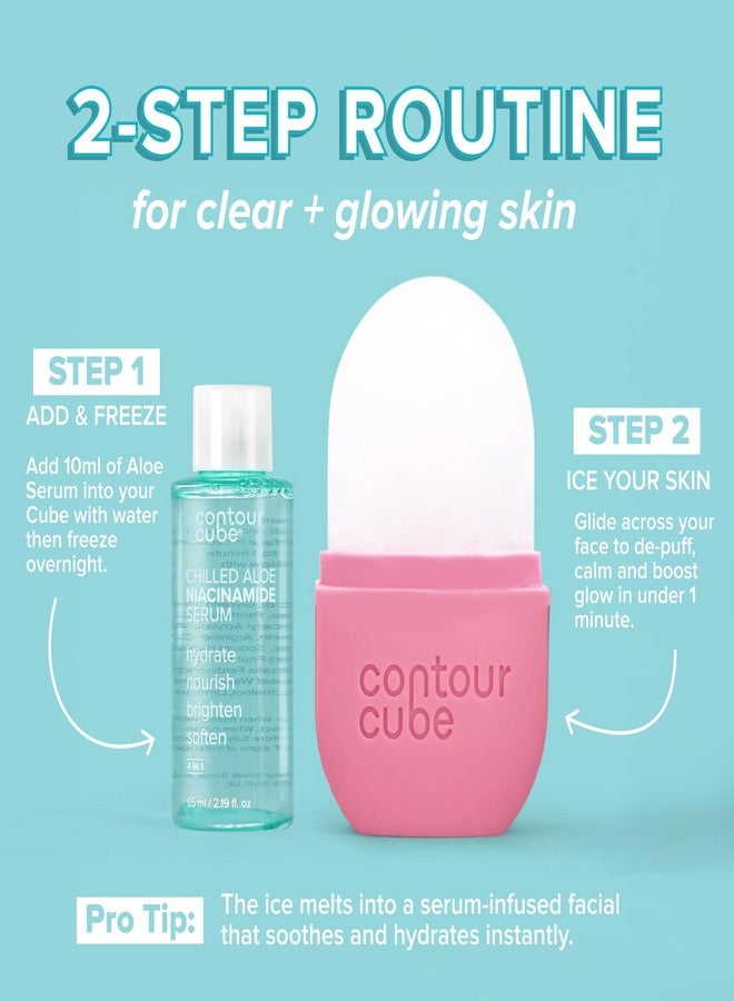Contour Cube Niacinamide Face Serum - Chilled Aloe Niacinamide Serum - Ice Facial Treatment for Clear Skin, Brightening and Minimizing Large Pores - Reduces Acne Marks & Blemishes for Even Skin Tone - Image 2