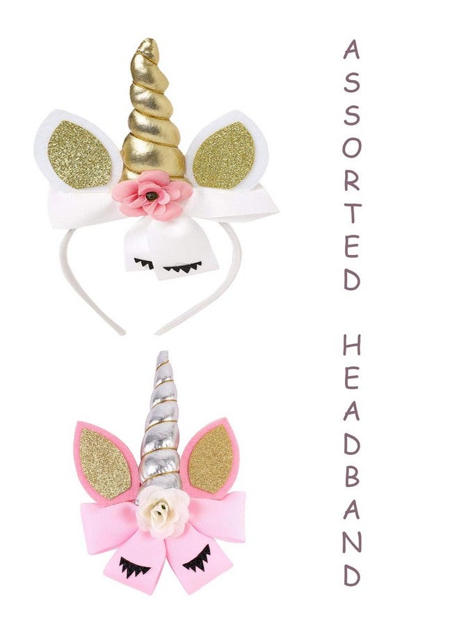 Fancydresswale FancyDressWale Unicorn Brthday Princess Costume Set- Tutu Multicolor Skirt,Headband, T-Shirt and Sash  - Image 3
