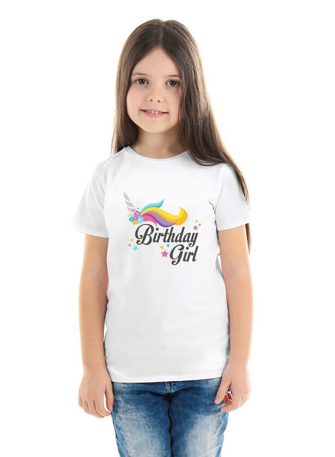 Fancydresswale FancyDressWale Unicorn Brthday Princess Costume Set- Tutu Multicolor Skirt,Headband, T-Shirt and Sash  - Image 2