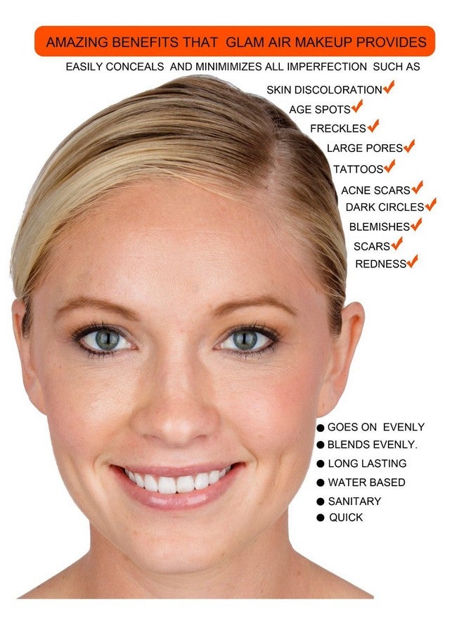 Glam 21 Large Bottle Airbrush Makeup Foundation Matte Finish M12 All Spice Water Based Makeup Long Lasting All Day Without Smearing Running Fading Or Caking 0.50 Oz Bottle By Glam Air - Image 4