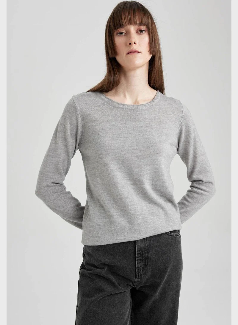 DeFacto Regular Fit Crew Neck Sweater