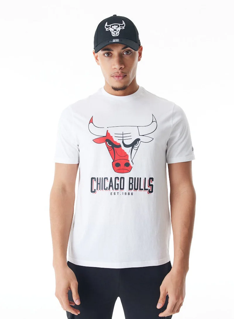 NEW ERA Nba Chicago Bulls Logo Graphic Table T-Shirt