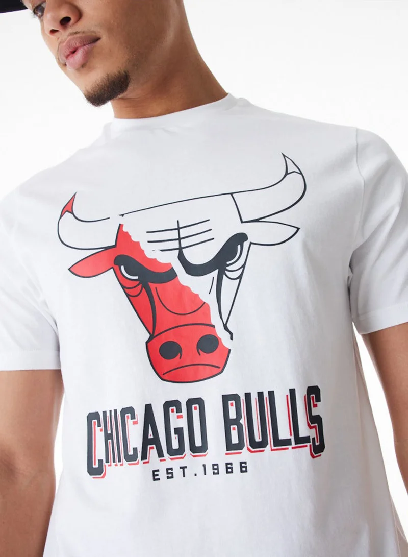 NEW ERA Nba Chicago Bulls Logo Graphic Table T-Shirt