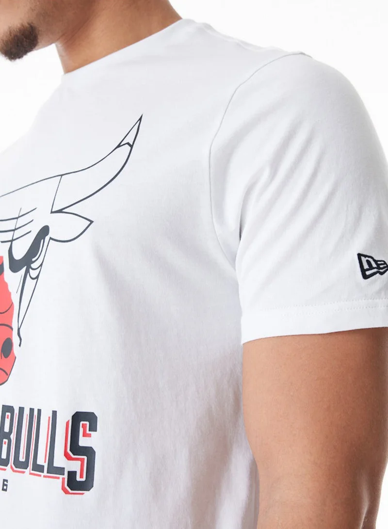 NEW ERA Nba Chicago Bulls Logo Graphic Table T-Shirt