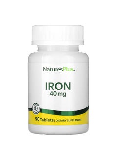Natures Plus NaturesPlus, Iron, 40 mg, 90 Tablets  - Image 1