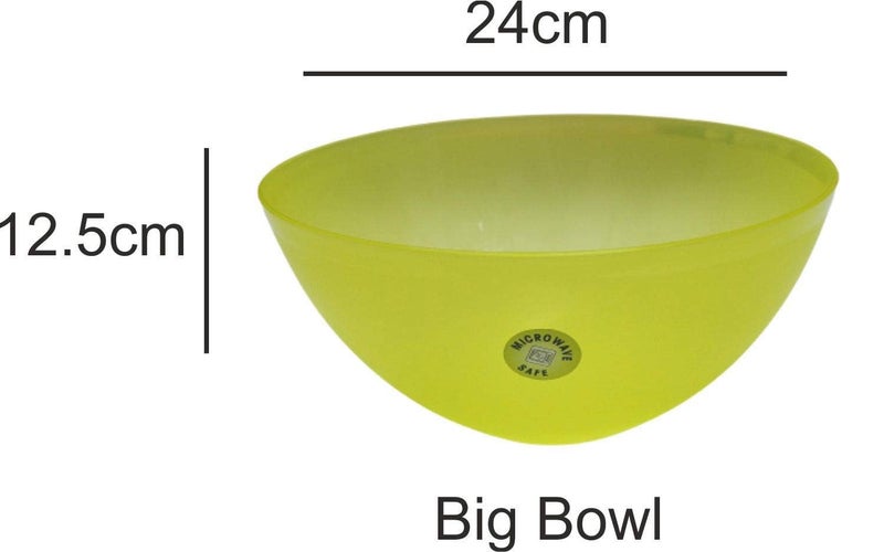 BAKERS PARDISE Virgin Plastic Mixing Bowls Set of 1 - Lightweight, Durable & Unbreakable | Modular Design for Serving, Storing & Stacking | Microwave & Dishwasher Safe-Size (24cm x 12cm, 3L) - Image 5