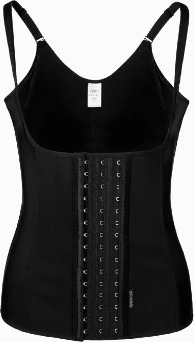 ميستريك Latex Belly Corset with Mystic Strap Extra Tight Black Color