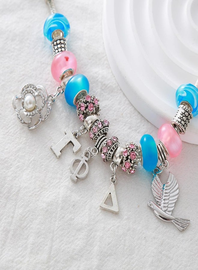 HUSURU Greek Letters Gamma Phi Detla Sorority Bracelets Charm Beaded College Organization Gifts Jewelry - Image 5
