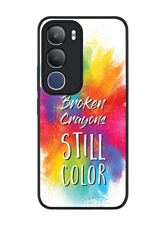 Stylizedd For vivo Y19s / Y19s Pro Case,Slim fit Camera Protection, Shockproof Thin Phone cover  -  Broken Colors