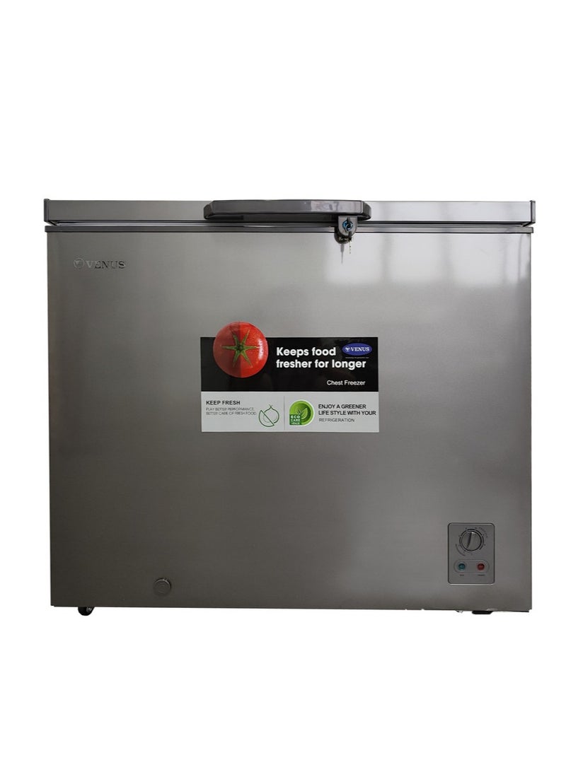 Venus Chest Freezer VCF250 Silver 250L - Image 1
