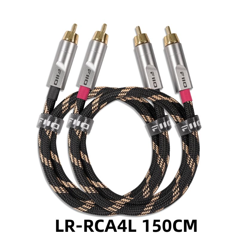 FiiO Lr-rca4l Dual Analog RCA Audio Cable, 5N Pure Copper Silver-Plated, 150cm - Image 3