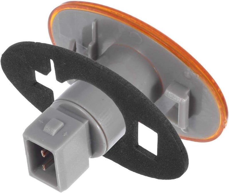 Partsam 2 Amber + 2 Red Dually Bed Fender Clearance Side Marker Lights with Sockets - Image 5