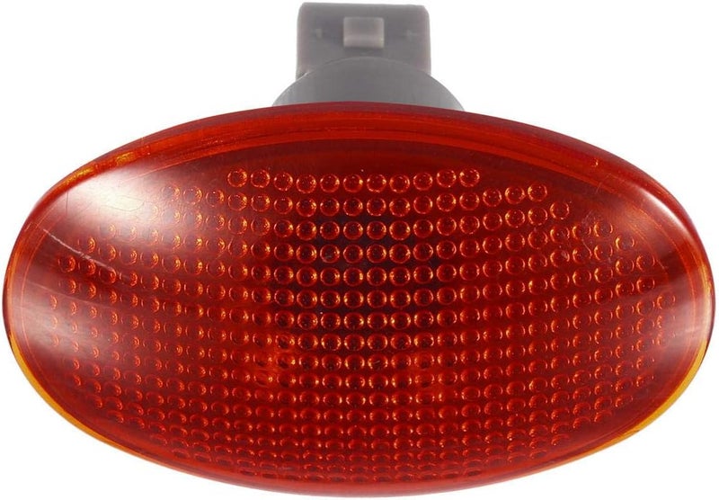 Partsam 2 Amber + 2 Red Dually Bed Fender Clearance Side Marker Lights with Sockets - Image 4