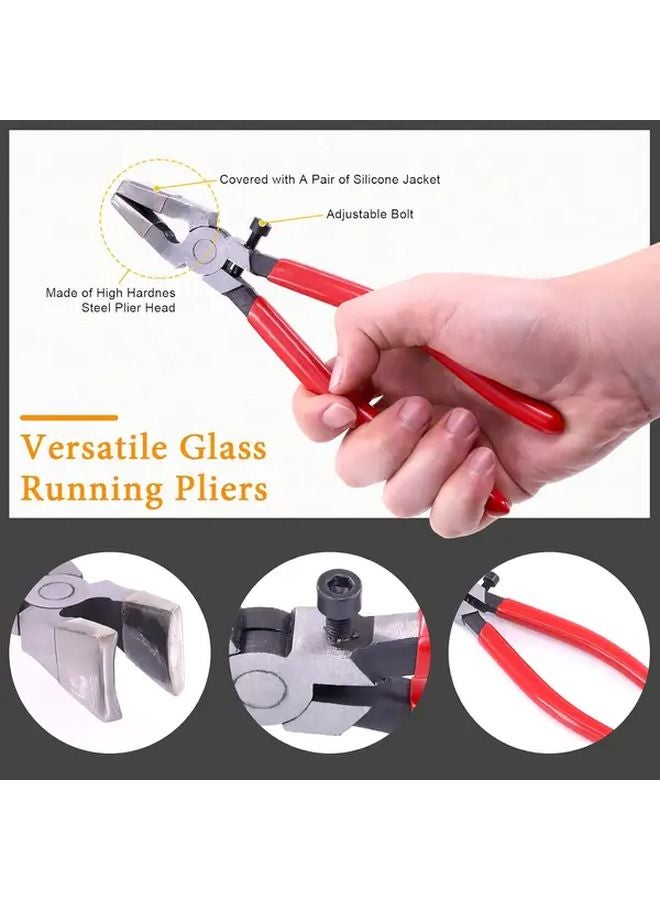 Glass Mosaic Tile Cutting Tool Set With Pliers Keychain Precision Blades 1 Set - Image 5
