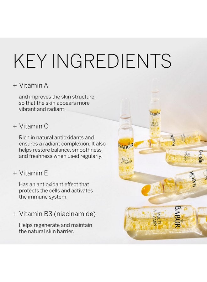 بابور أمبولات فيتامينات متعددة مركّزة من بابور، تعمل على تنشيط البشرة الباهتة المتعبة، فيتامين أ يزيد من إشراق البشرة، فيتامين سي يوحد لون البشرة، النياسيناميد يدعم حاجز البشرة، كبسولات فيتامين للعناية بالبشرة، 7 علاجات - Image 4