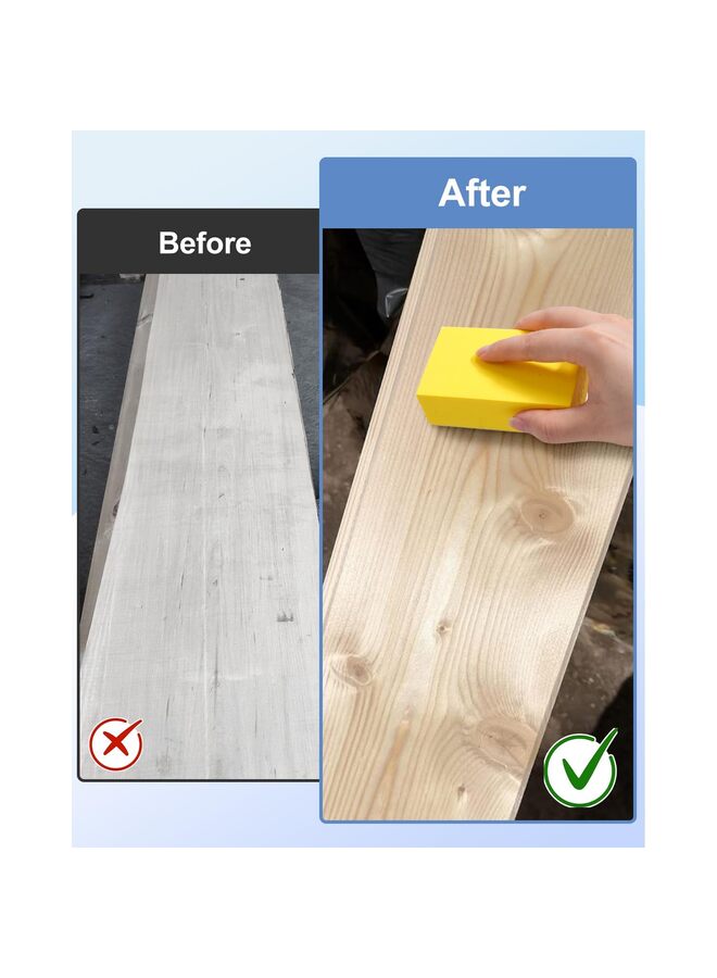 5 قطع من وسادات تلميع يدوية من الماس، وسادات صنفرة ماسية بحبيبات 60/120/240/400/1000، كتلة صنفرة داعمة من الرغوة للبلاط والزجاج والحجر والرخام والجرانيت والسيراميك والمعادن، للاستخدام الرطب والجاف - Image 4