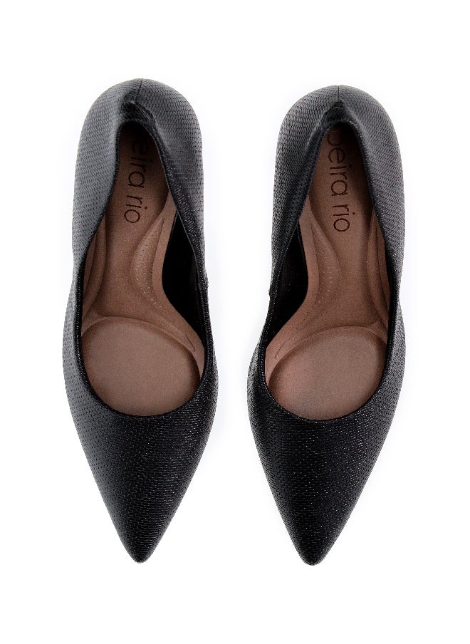 Beira Rio Beira Rio Ladies High Heel Shoes Black | Made In Brazil  - Image 4